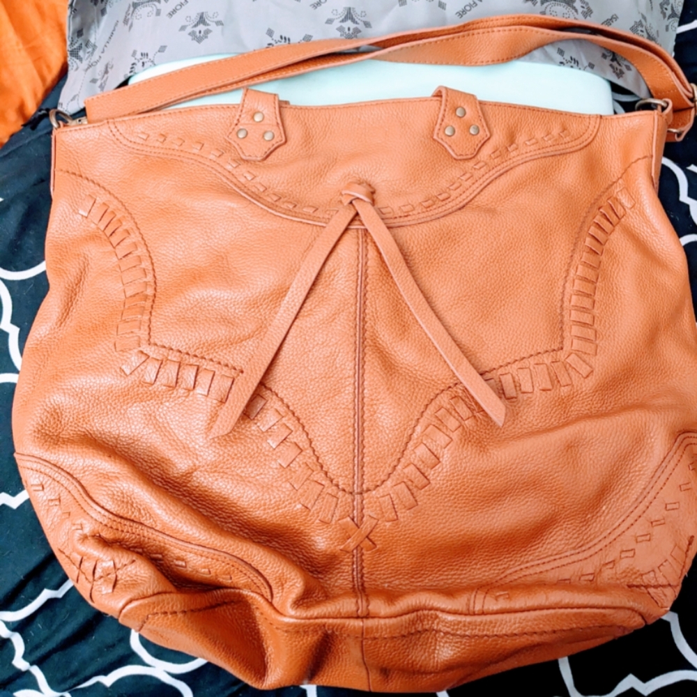 New Never Used - Isabella Fiore Leather Oversized Tote Bag
